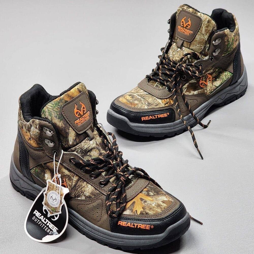 Realtree Outfitters Trace Boots Camouflage Brown Mens Size 11 Fishing Hunting